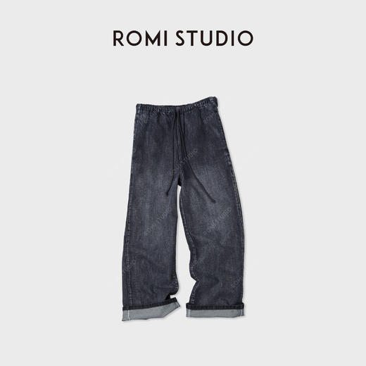 ROMI STUDIO“原生匠心”精梳长绒棉梭织环保雾面牛仔裤 RWCAX06212 商品图3