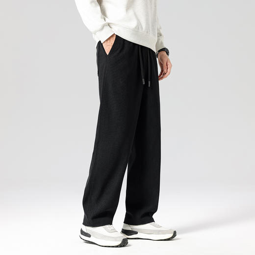 gxgjeans男装 【灯芯绒】25秋款针织直筒男士休闲长裤系带纯色百搭通勤裤男K&C 商品图4