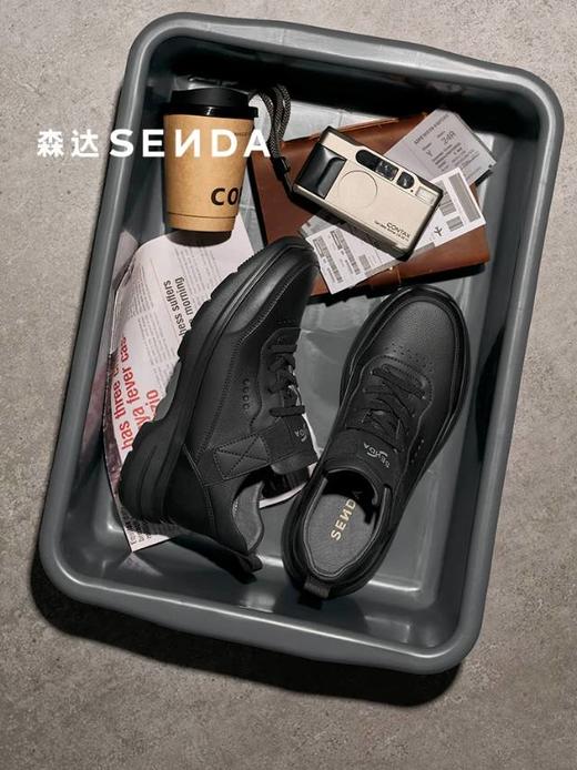 【云粉节】BF楼 森达商务健步鞋2025冬季新款厚底圆头运动休闲鞋1ZP01吊牌价1199活动价599 商品图3