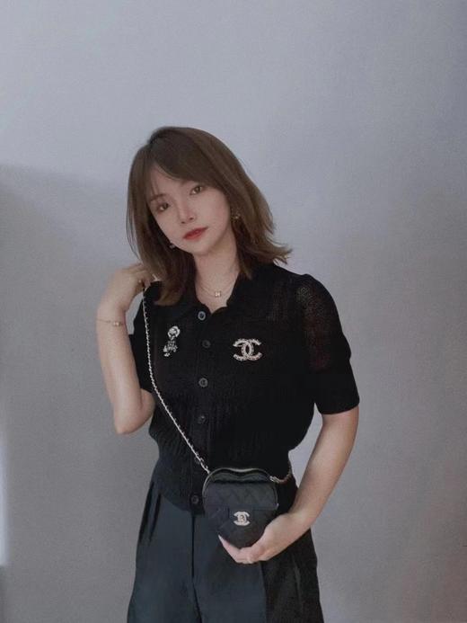 香奈儿 双C Logo 麻纹穿皮胸针（XK） 商品图5