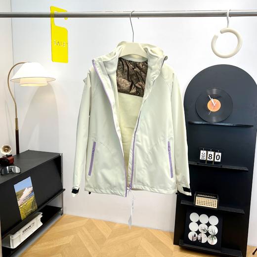 户外三合一！2025男女情侣款防风防泼水可脱卸摇粒绒保暖冲锋夹克外套 商品图2