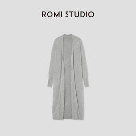 ROMI STUDIO“松弛随性”绵羊毛山羊绒混纺细腻柔软开衫 RWCSST1829【现货】