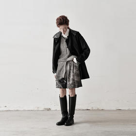 不裁 云尽秋·退浆棉斜纹印花五分裤