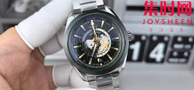 VS欧米茄新款海马世界时系列 VS海马世界时墨绿 绿海马 海马世界时绿色款 男士腕表 表径43mm