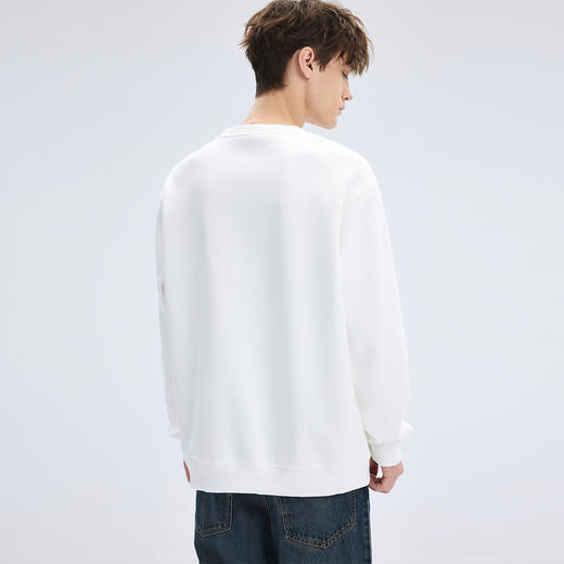 gxg.jeans男装2025秋款男士圆领卫衣舒适休闲百搭叠穿校园青少年套头卫衣K&C 商品图3