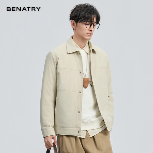 贝纳川冬季新品翻领轻薄羽绒服ECF405231 商品图10