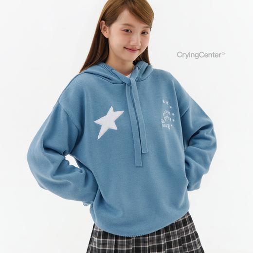 CryingCenter 毛绒星星爱与眼泪针织套头毛衣 哭喊中心 商品图0