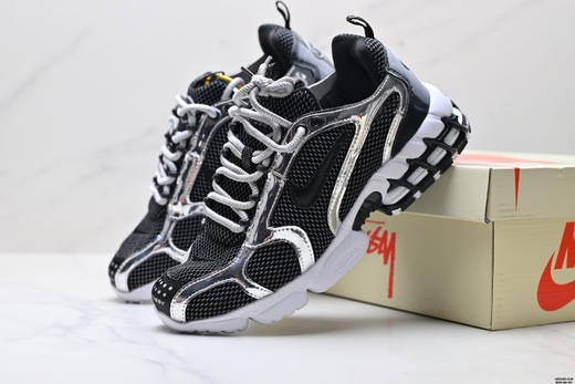 耐克Stussy x Nike Air Zoom Spiridon斯图西联名复古运动休闲鞋CQ5486-001男鞋 商品图7