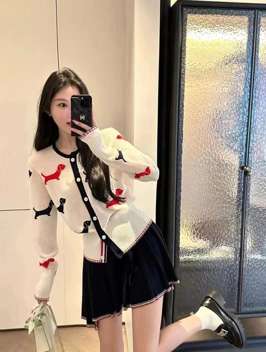 GY09-THOM BROWNE 镂空满印小狗开衫（LS*MM）-10.14直播款 商品图1