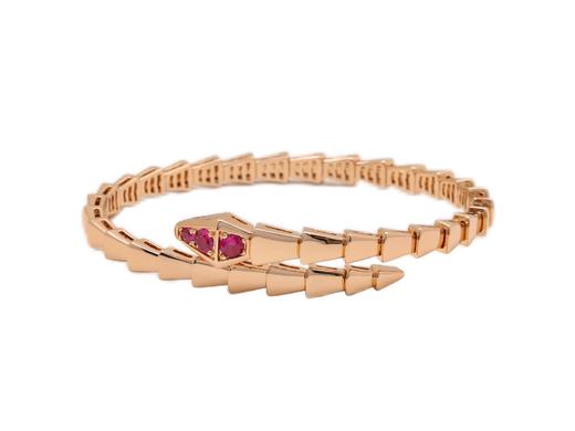 TB119-宝格丽 SERPENTI系列镶嵌18k玫瑰金项链 手镯 男女同款情侣款（XK）-10.14直播款 商品图0