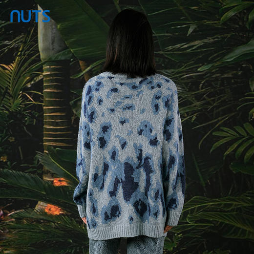 NUTS春秋新款时尚气质宽松显瘦百搭中长款针织外套女412052362 商品图4