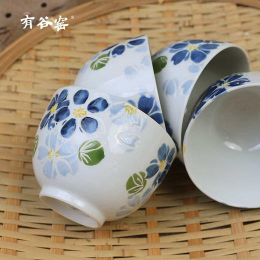 有谷窑宜得利家居 日本制复古泡茶陶瓷茶具套装精美送礼带礼盒1壶4杯 商品图5