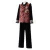 FW 8552新中式加绒加厚洋气国风三件套 商品缩略图4