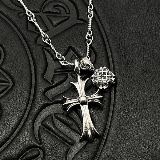 TB132-克罗心十字钻石方糖项链（XK*MM）-10.14直播款 商品图3