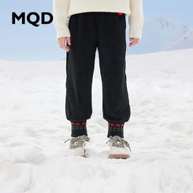 【秒】【MQD】【专柜同款】童装女童针织裤中大儿童保暖运动裤卫裤潮