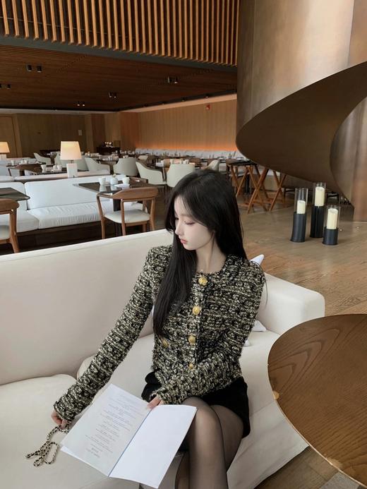 GY18-香奈儿 秋冬新品 黑金格外套（LS*MM）-10.14直播款 商品图1