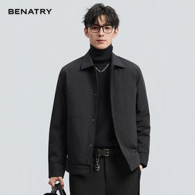 贝纳川冬季新品翻领轻薄羽绒服ECF405231