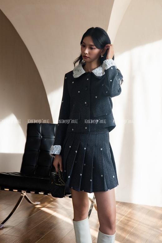 【门店同款】ENJOY冬季“暖冬软糖”蕾丝花边小香风套装裙 167145068 商品图4