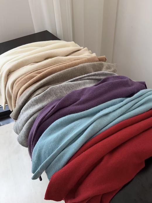 100%澳洲羊毛小禾无缝一体半高领羊毛衫 商品图11