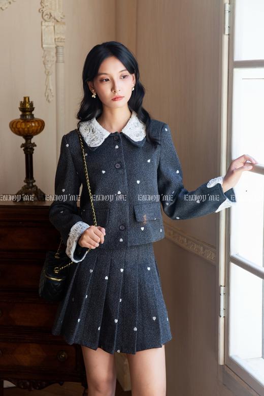 【门店同款】ENJOY冬季“暖冬软糖”蕾丝花边小香风套装裙 167145068 商品图0