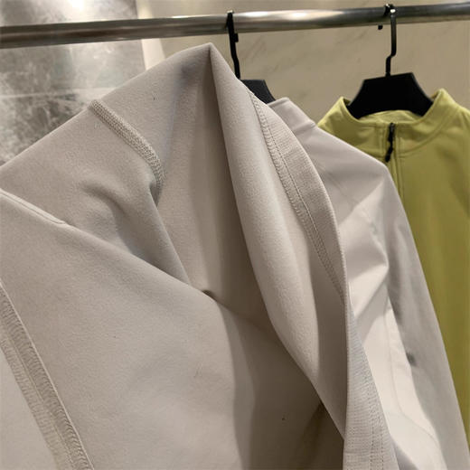 城市户外！3D立裁+内里薄绒秋冬新款男士运动休闲半拉链打底长袖T桖！ 商品图3