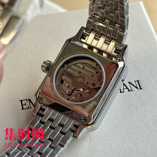 原单阿玛尼AR60057 方形镂空男士机械腕表 商品图6