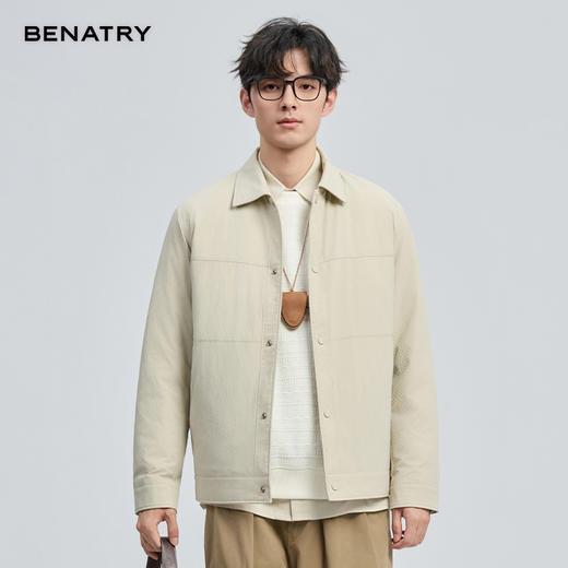 贝纳川冬季新品翻领轻薄羽绒服ECF405231 商品图8