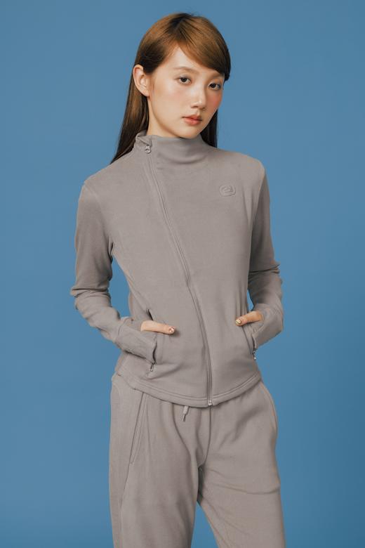 CryingCenter 灰绿磨毛绒感紧身轻运动长袖外套 哭喊中心 商品图2