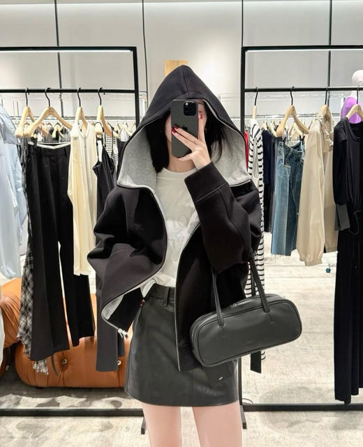 纯原Moco轻暖空气棉连帽夹克外套101406 商品图0