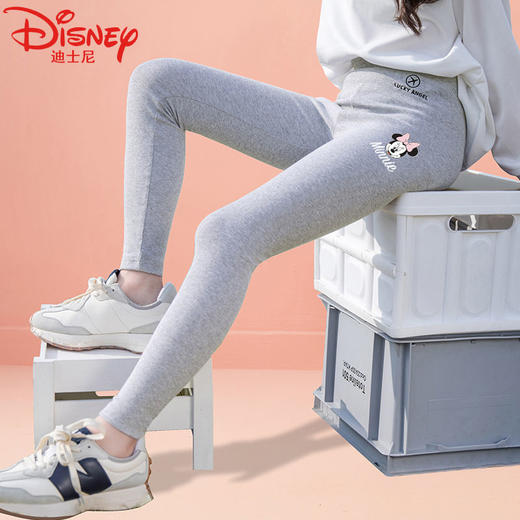 迪士尼女童加绒打底裤秋冬外穿2022新款儿童保暖裤女大童加厚棉裤 商品图2