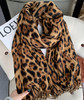 【YW】无忧购49元2件【甄选】冬款加厚仿羊绒豹纹围巾辣妹保暖披肩（截单后3-5天发货) 商品缩略图6