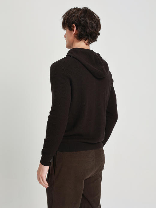 callisto海豚灰羊毛连帽毛衣 商品图9