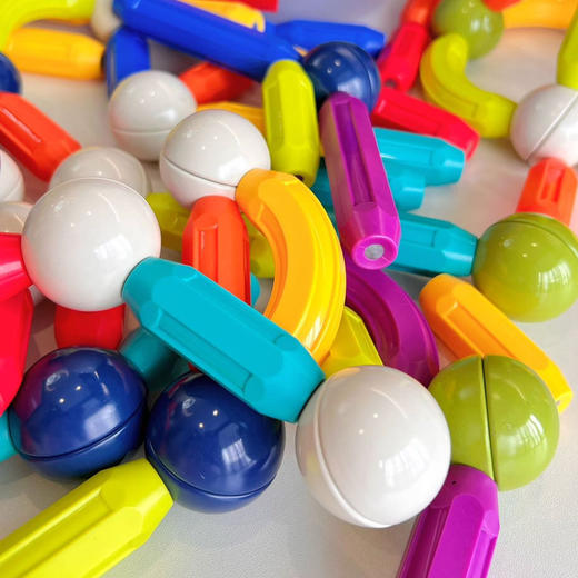 【赠球位收纳盒】玩具展正品破价🌈正品YINGERSI彩虹磁力棒100pcs！球位设计收纳桶 随时随地解锁新创作 商品图8