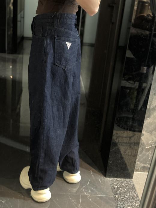 GUE&SS版型超绝的原牛洗水阔腿弯刀阔腿裤 商品图4