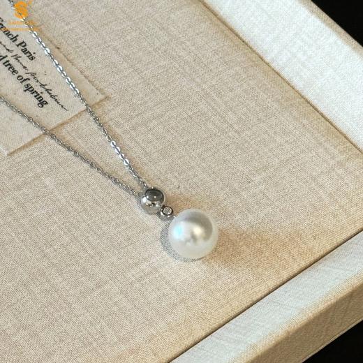 【品牌授权】【香港周六福】黄金钻石首饰 恒星璀璨投影蜜语天然南非真钻项链 商品图2