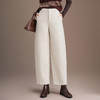 QYM H629-Y弯刀裤厚款毛呢直筒阔腿裤高腰宽松休闲裤 商品缩略图1