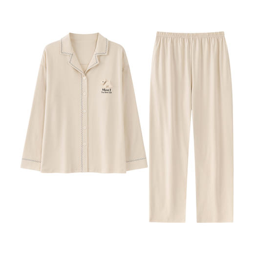 爱帝双面棉长袖睡衣莱赛尔棉情侣家居服套装 商品图9