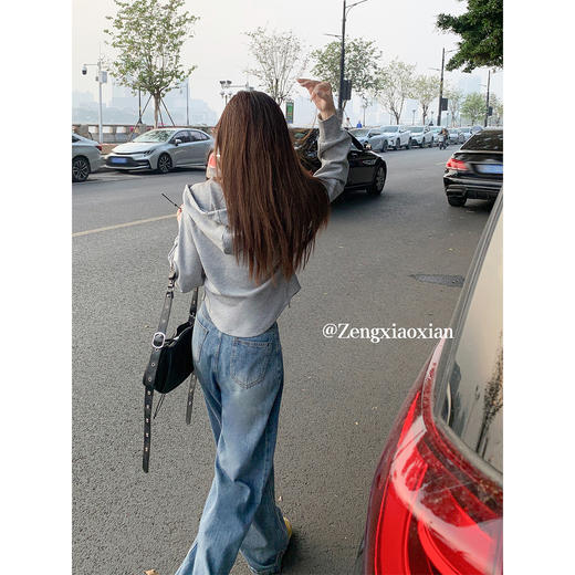 <曾小咸推荐>现货秒杀 ！微信超特价！ 韩系短款拉链连帽卫衣 日常189.99 立减100 秒杀89.99！！ 商品图4