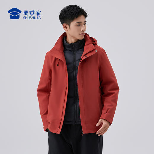 【实付满399送保温杯】【三合一鹅绒冲锋衣】摇粒绒/羽绒内胆休闲外套男女同款户外登山服FT502 商品图9