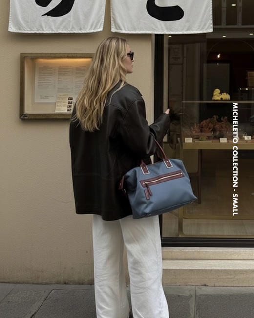 BA米凯包 - 单肩斜跨包 皮革尼龙 商品图2