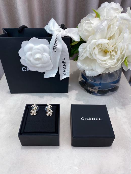TB120-香奈儿双c四叶草耳钉（XK）-10.14直播款 商品图5