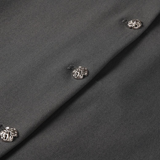 奢姿大码女装2025秋季胖妹妹时尚减龄撞色圆领外套背心裙两件套装9953994332AB 商品图3