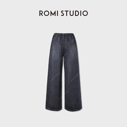 ROMI STUDIO“原生匠心”精梳长绒棉梭织环保雾面牛仔裤 RWCAX06212 商品图1