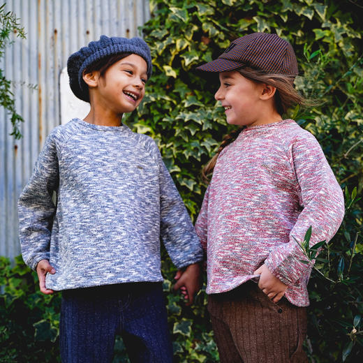 日本FITH童装 双层布料圆领长袖T恤 商品图0