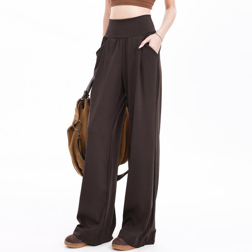 跃牌【禅语梵心】宽松休闲直筒喇叭长裤口袋瑜伽舞蹈健身裤CK5543 商品图2