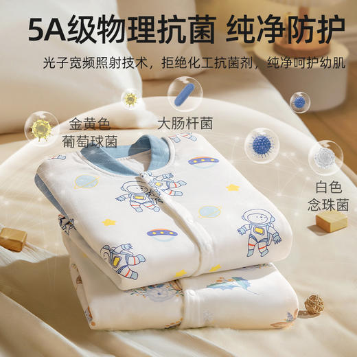 *【贝肽斯】婴儿衣服夹棉连体衣秋冬季纯棉新生儿男女宝宝保暖外出哈衣 商品图5