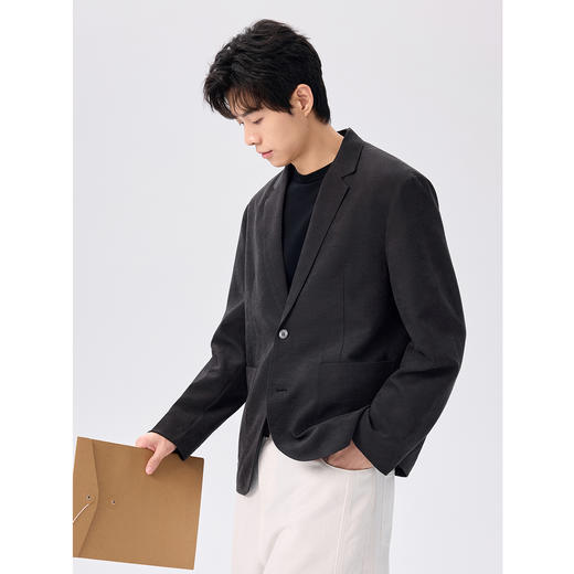 gxg.jeans男装2025秋款男士西服外套男高级感上衣休闲小西装伴郎礼服K&C 商品图4