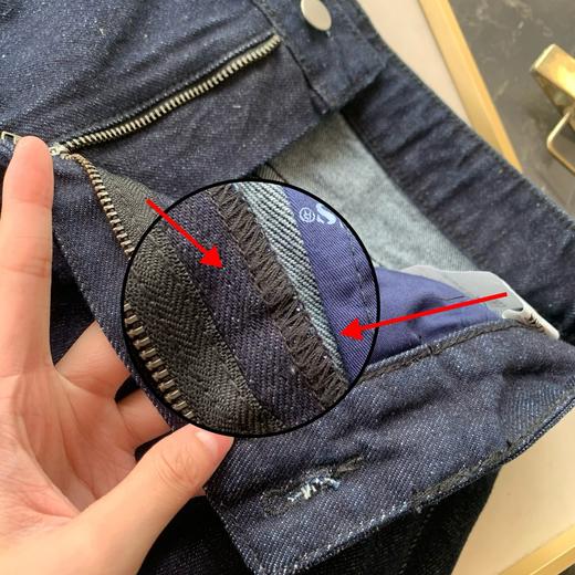 GUE&SS版型超绝的原牛洗水阔腿弯刀阔腿裤 商品图9