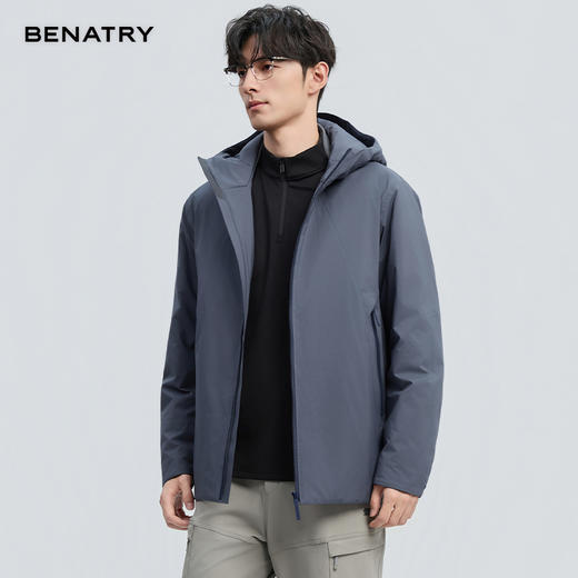 贝纳川冬季新品连帽冲锋衣羽绒服ECF405251 商品图2