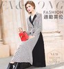 仅一件！【低价清仓】春秋撞色西装领风衣外套女流行双排扣过膝长款大衣ZFYY001 商品缩略图4
